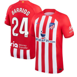 Atletico de Madrid Barrios 24 Home Red Authentic Jersey 2023-24 