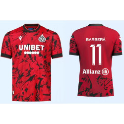 Club Brugge 11 - Barbera Third Red Authentic Jersey 2023-24 