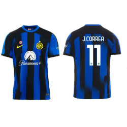 Inter Milan 11 - J. CORREA Home Navy Authentic Jersey 2023-24 