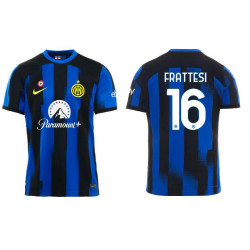 Inter Milan 16 - FRATTESI Home Navy Authentic Jersey 2023-24 