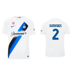 Inter Milan 2 - DUMFRIES Away White Authentic Jersey 2023-24 