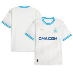 CUSTOM Olympique Marseille Puma Home Authentic White Jersey 2023-24 