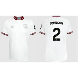 YOUTH CUSTOM WEST HAM Away White Authentic Jersey 2023-24 