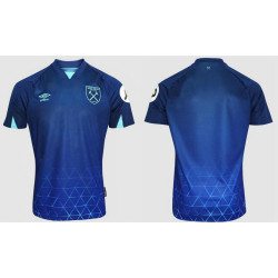 YOUTH CUSTOM WEST HAM Third Blue Authentic Jersey 2023-24 